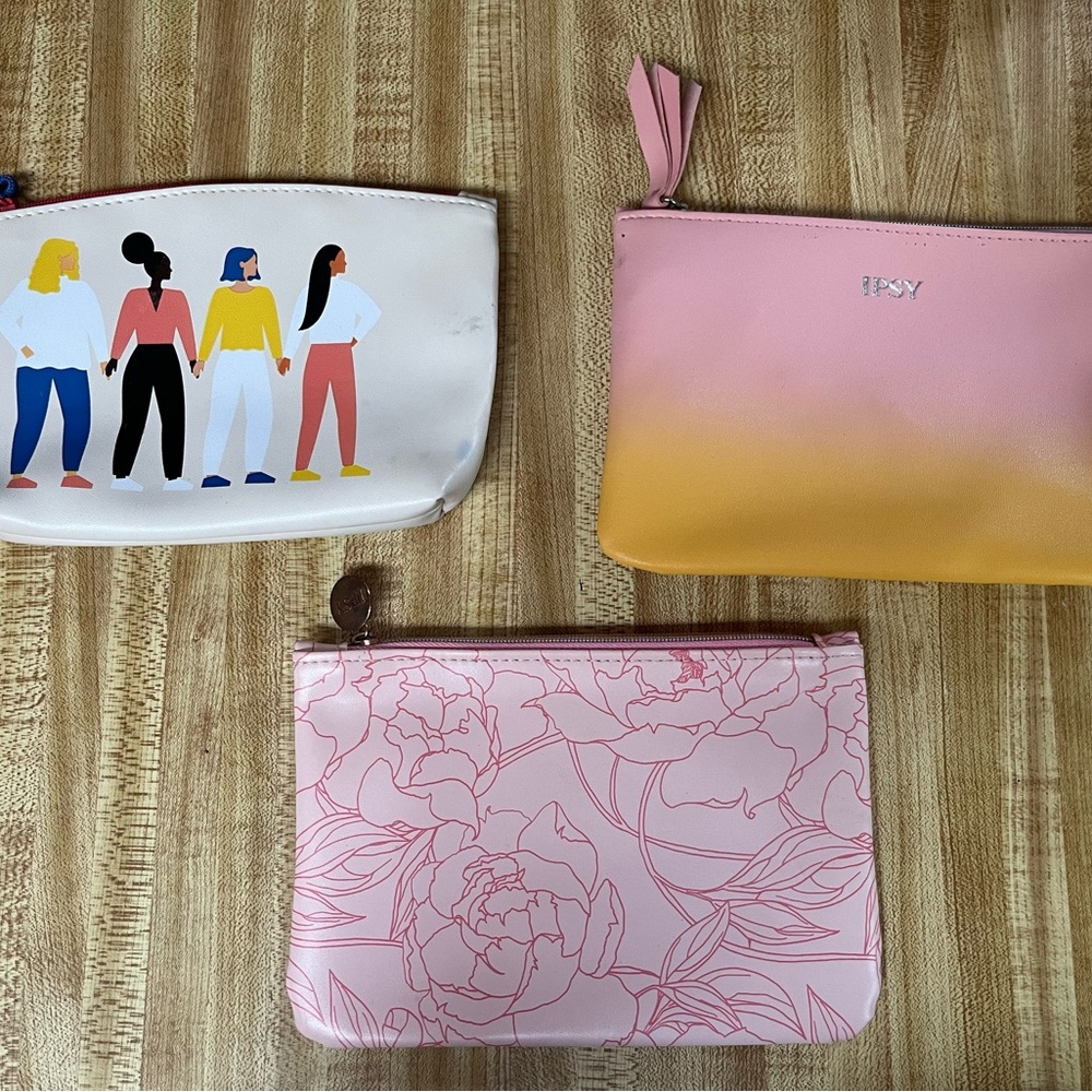 Assortment of Ipsy Makeup Bags